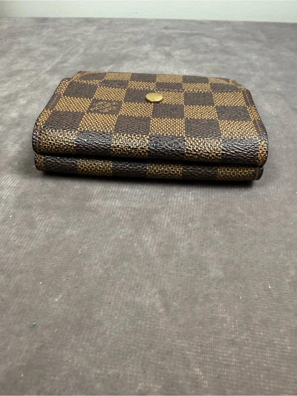 Louis Vuitton Victorine compact, envelope Wallet classic brown Damier Ebene